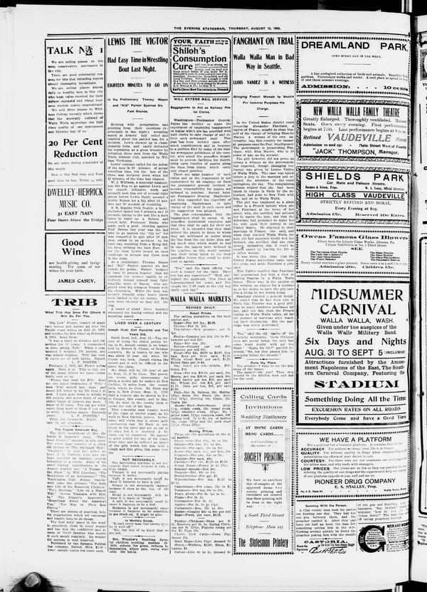 Newspaper page, 1903-08-13