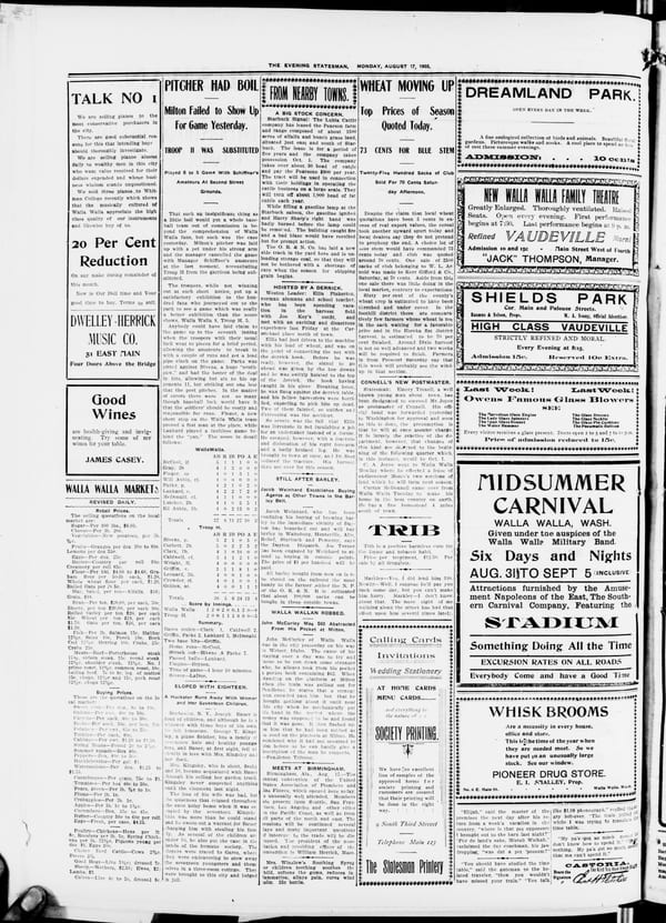 Newspaper page, 1903-08-17