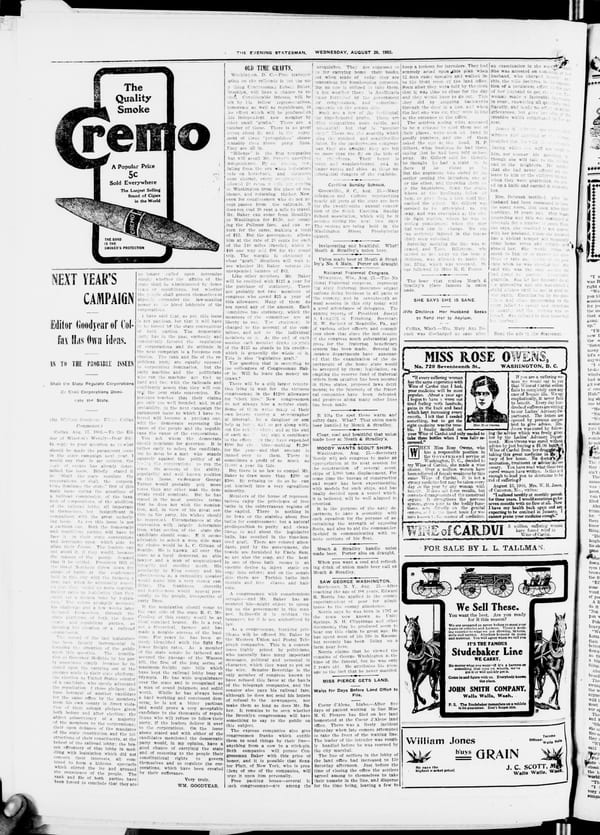 Newspaper page, 1903-08-26