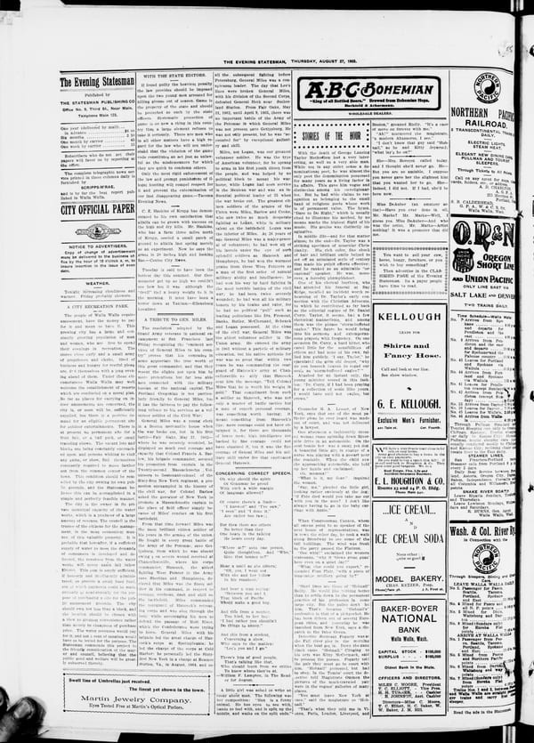 Newspaper page, 1903-08-27