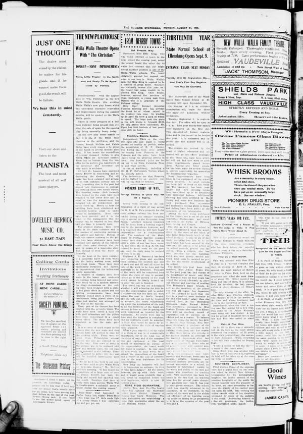Newspaper page, 1903-08-31