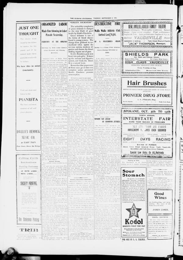Newspaper page, 1903-09-08