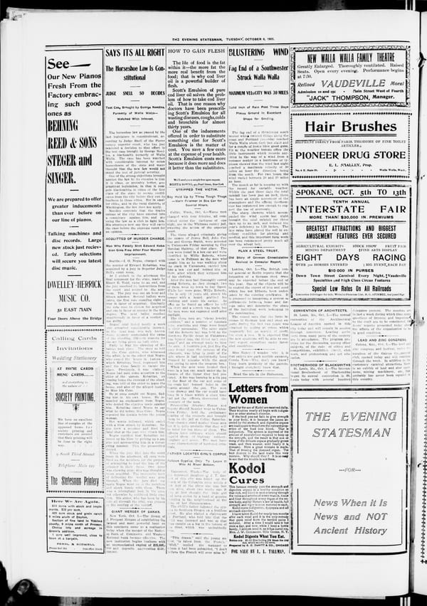 Newspaper page, 1903-10-06