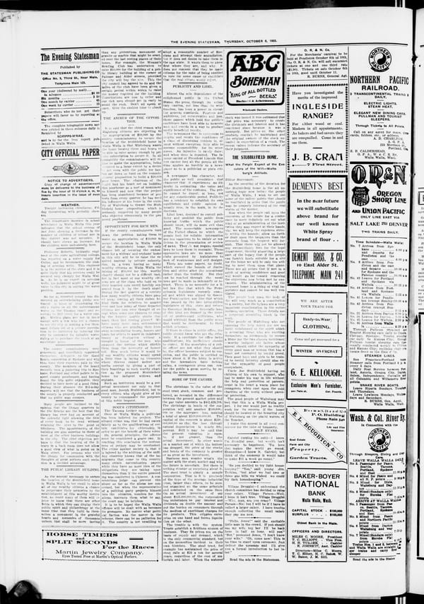 Newspaper page, 1903-10-08