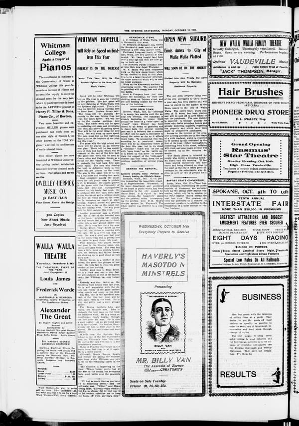 Newspaper page, 1903-10-12