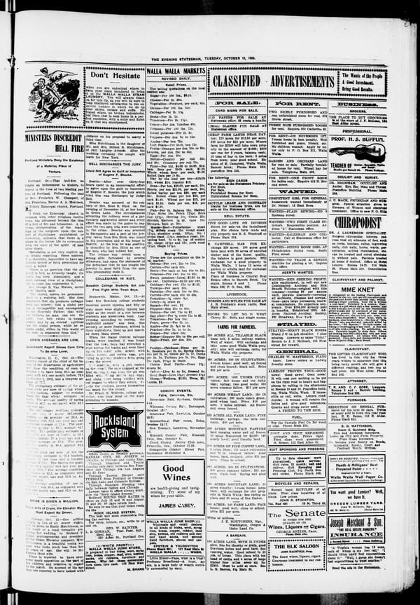 Newspaper page, 1903-10-13