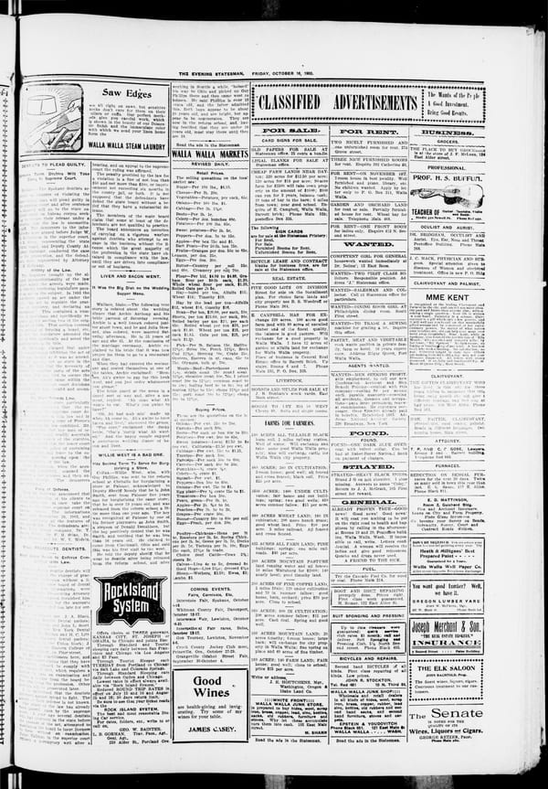 Newspaper page, 1903-10-16