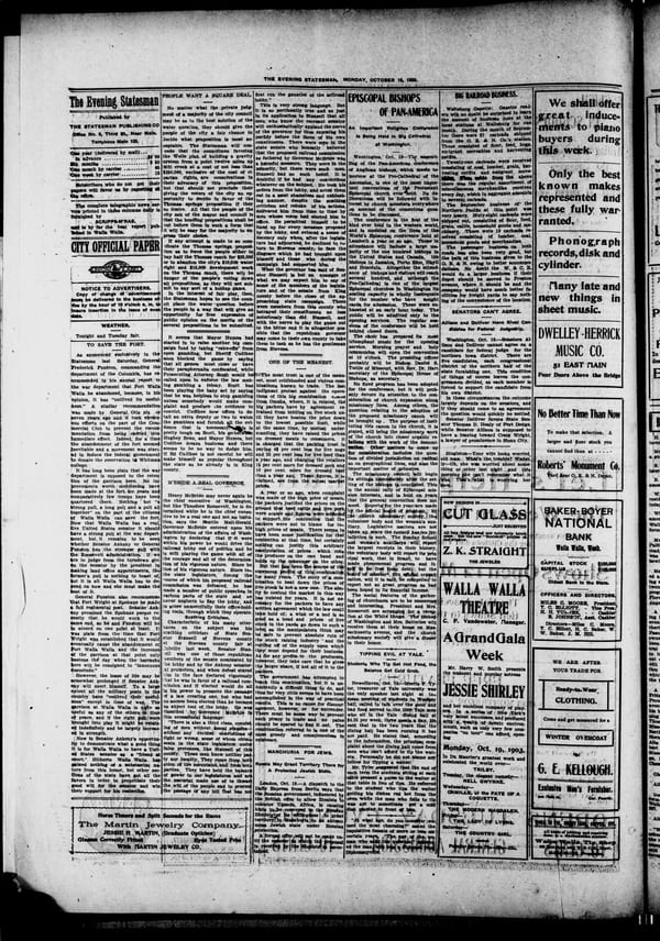 Newspaper page, 1903-10-19
