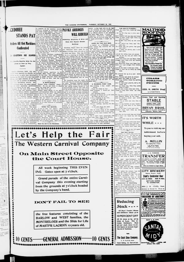 Newspaper page, 1903-10-20