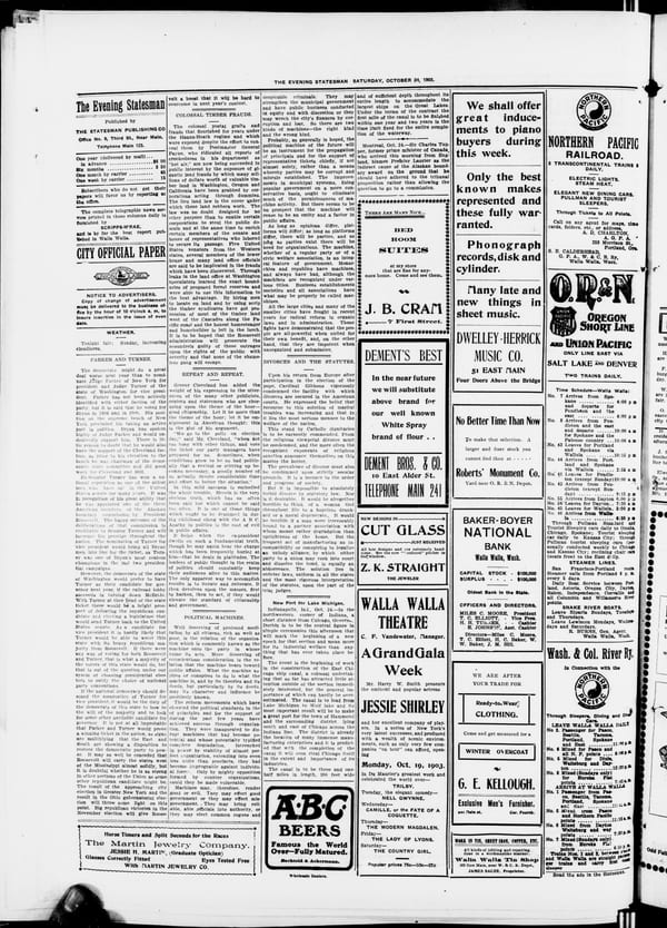Newspaper page, 1903-10-24