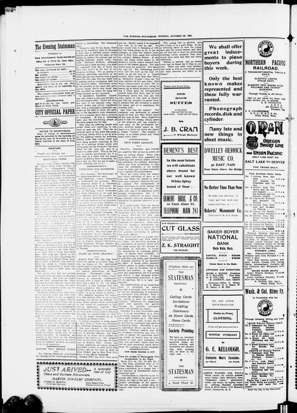 Newspaper page, 1903-10-26