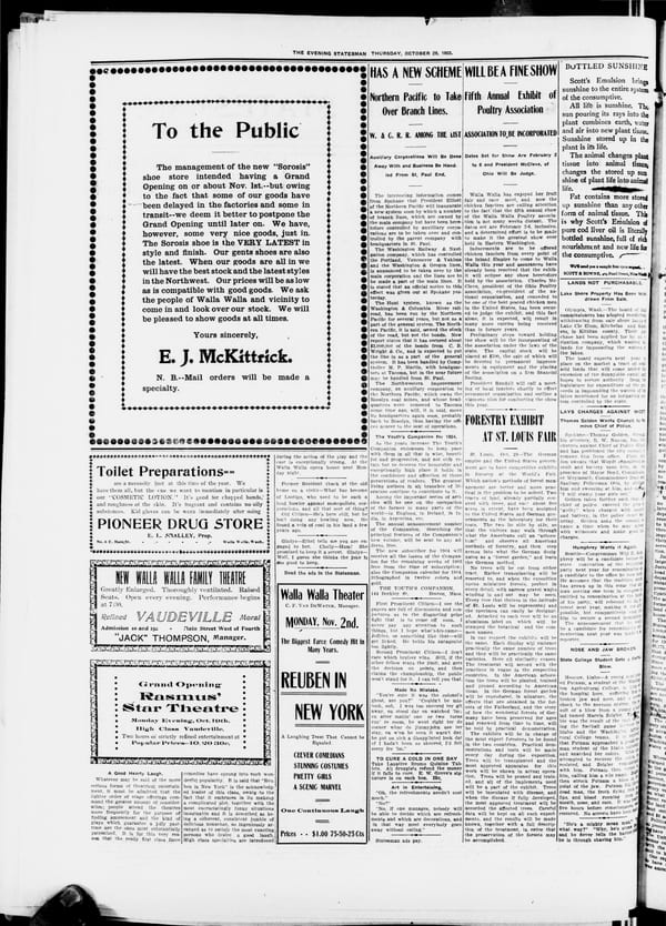 Newspaper page, 1903-10-29