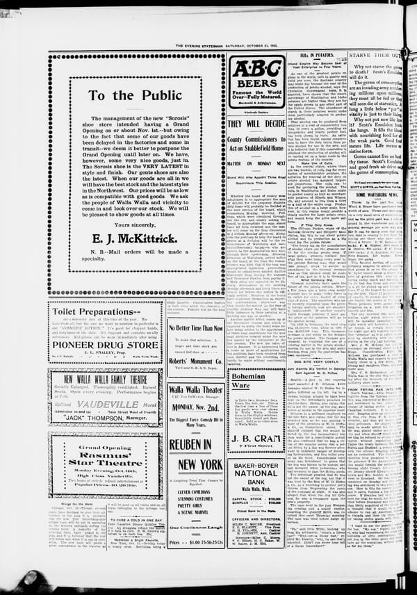 Newspaper page, 1903-10-31