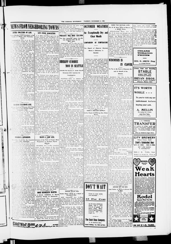 Newspaper page, 1903-11-03