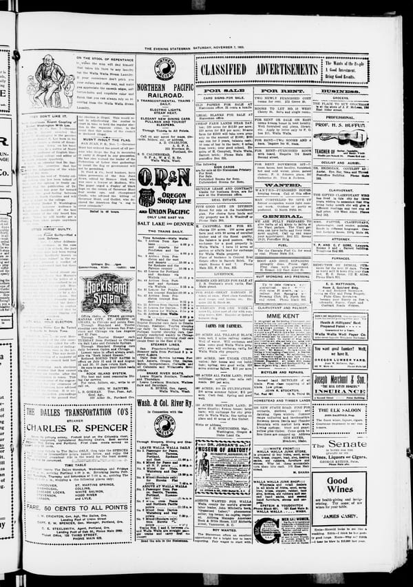 Newspaper page, 1903-11-07