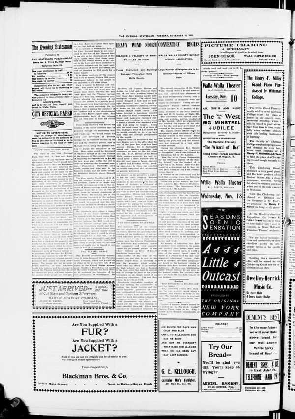 Newspaper page, 1903-11-10