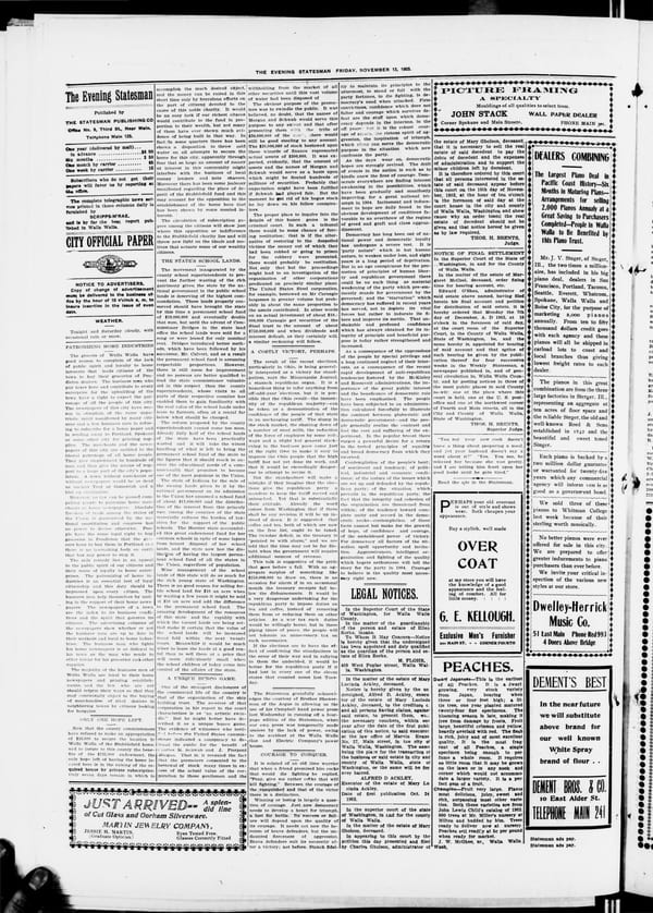 Newspaper page, 1903-11-13