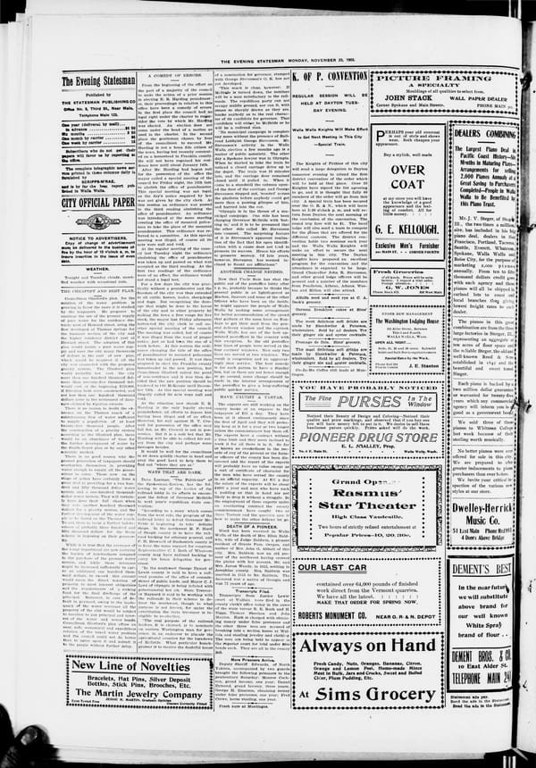 Newspaper page, 1903-11-23