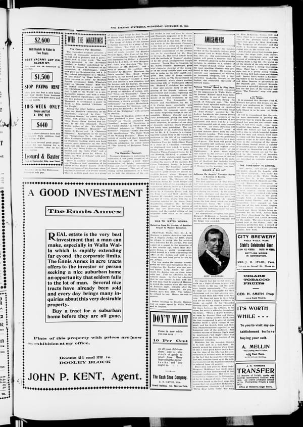 Newspaper page, 1903-11-25