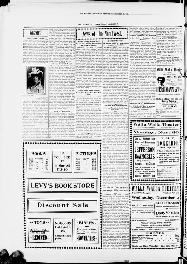 Newspaper page, 1903-11-27