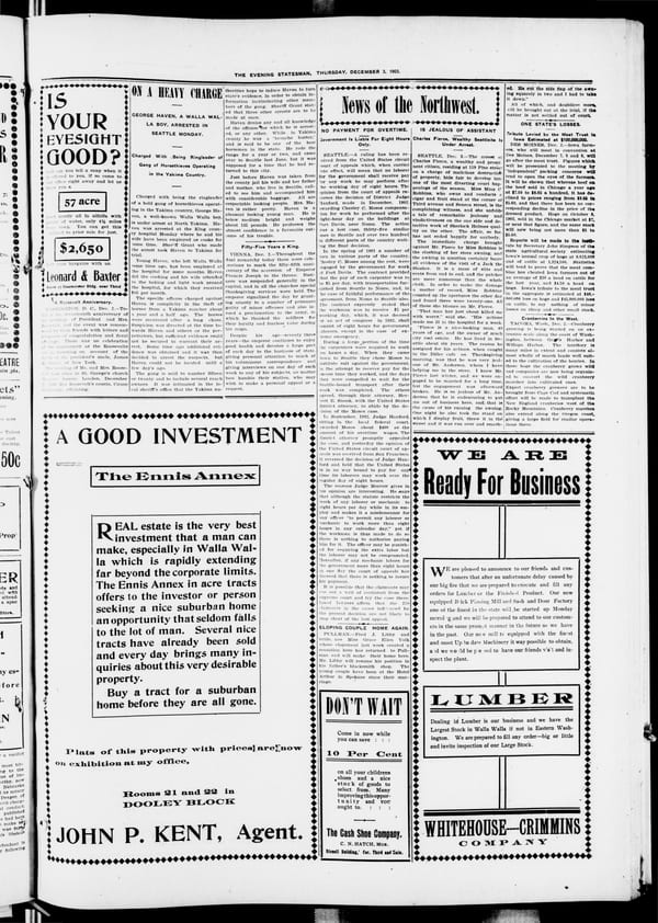 Newspaper page, 1903-12-03