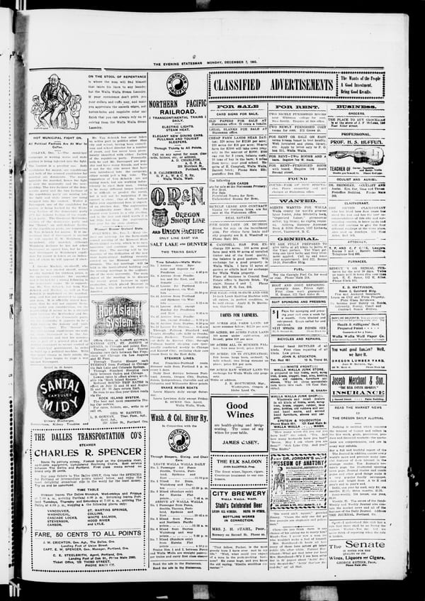 Newspaper page, 1903-12-07