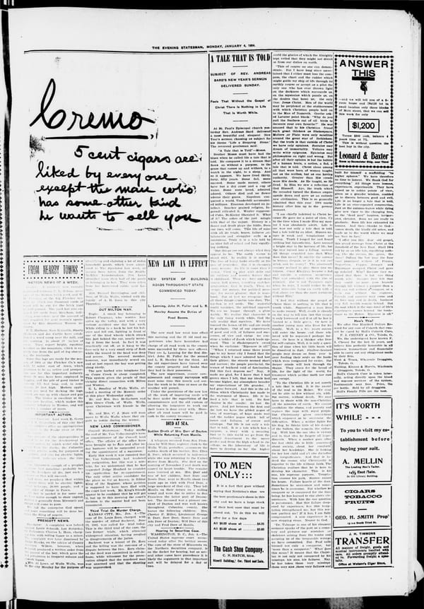 Newspaper page, 1904-01-04