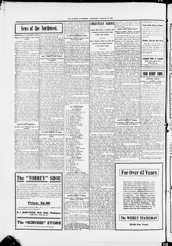 Newspaper page, 1904-01-20